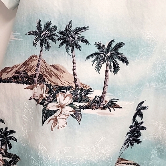 Windham Pointe Hawaiian Men's Shirt Short Sleeves Palm Trees Size XXL - Picture 3 of 8